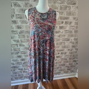 Cynthia Rowley Colorful Paisley Swing Dress Size XS